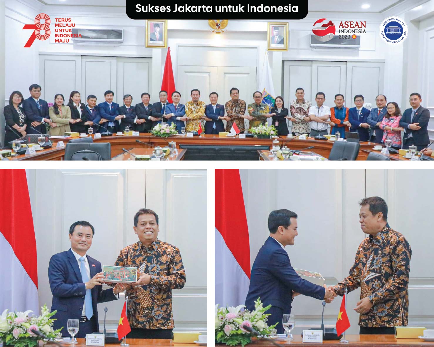 Terima Kunjungan Delegasi Ho Chi Minh City, Sekda DKI Jakarta Diskusikan Potensi Kerja Sama di Bidang Transportasi dan Pariwisata