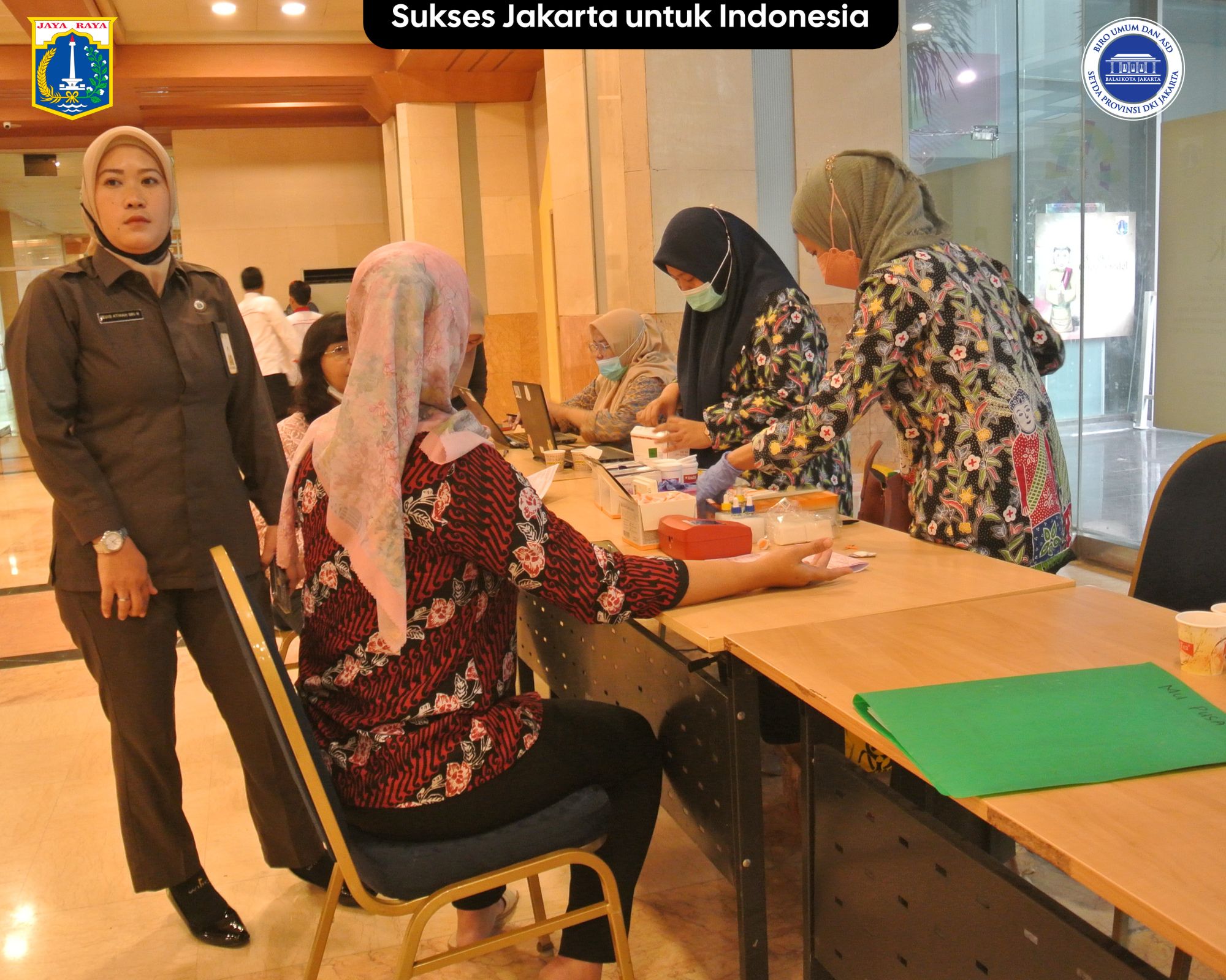 Kegiatan TOT dan Donor Darah PMI di Balai Kota DKI Jakarta 09 Mar  2023,