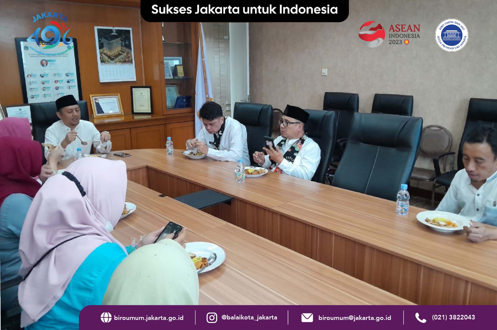 Acara Syukuran Potong Tumpeng HUT Ke-496 Kota Jakarta, Balaikota DKI Jakarta 22/06/2023