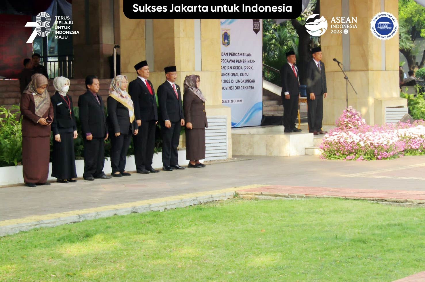Pelantikan PPPK Jabatan Fungsional Guru, di Balaikota DKI Jakarta (28/07/2023)