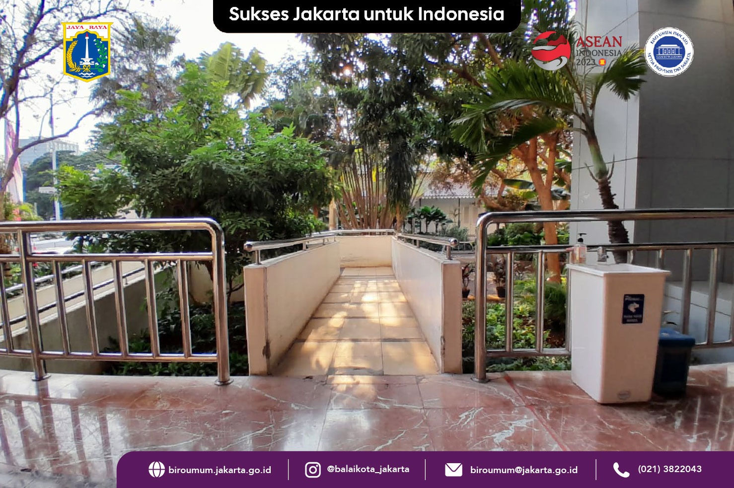 Ramp Disabilitas di Balaikota DKI Jakarta, 13/09/2023