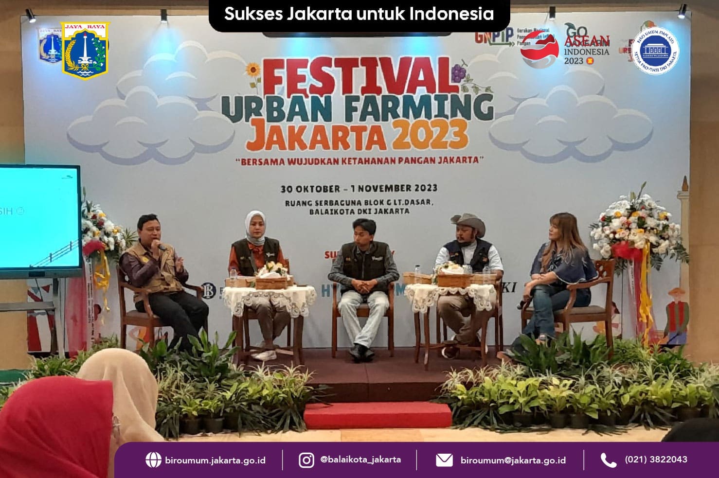 01/11/2023 Urban Farming 2023 Balaikota DKI Jakarta Foto