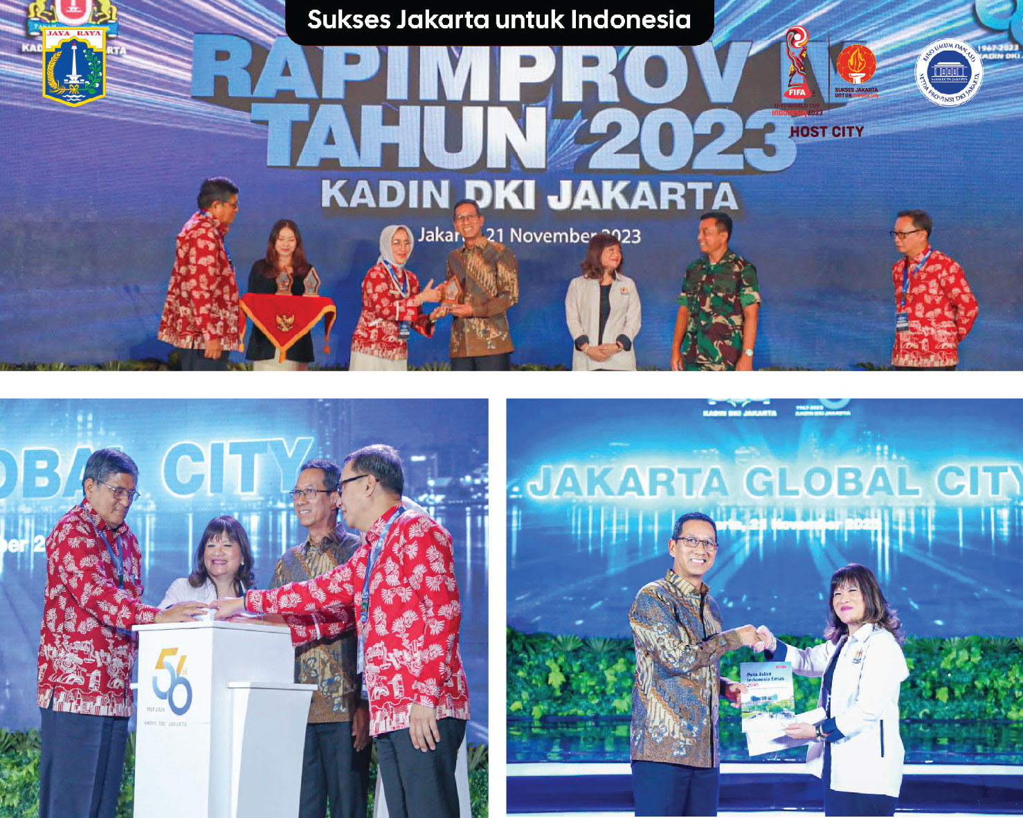 Pj Gubernur Heru dan Kadin